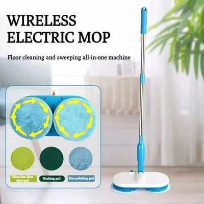 Aeroflux Cordless Electric Floor Mop – Rechargeable Scrubber, Sweeper, and Polisher
