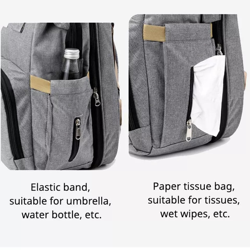Aeroflux© UltraCare Nappy Backpack + Portable Changing Mat