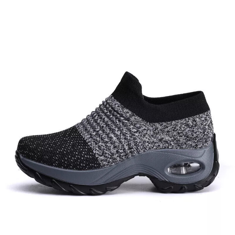 Aeroflux® Women's Slip-On Orthopedic Trainers – Air Cushion Comfort & Support