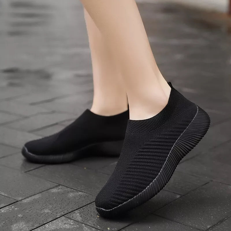 Aeroflux© Women’s Orthopedic Slip-On Trainers: Ultimate Comfort & Support