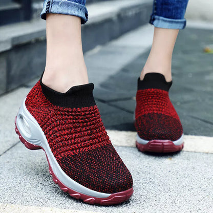 Aeroflux® Women's Slip-On Orthopedic Trainers – Air Cushion Comfort & Support
