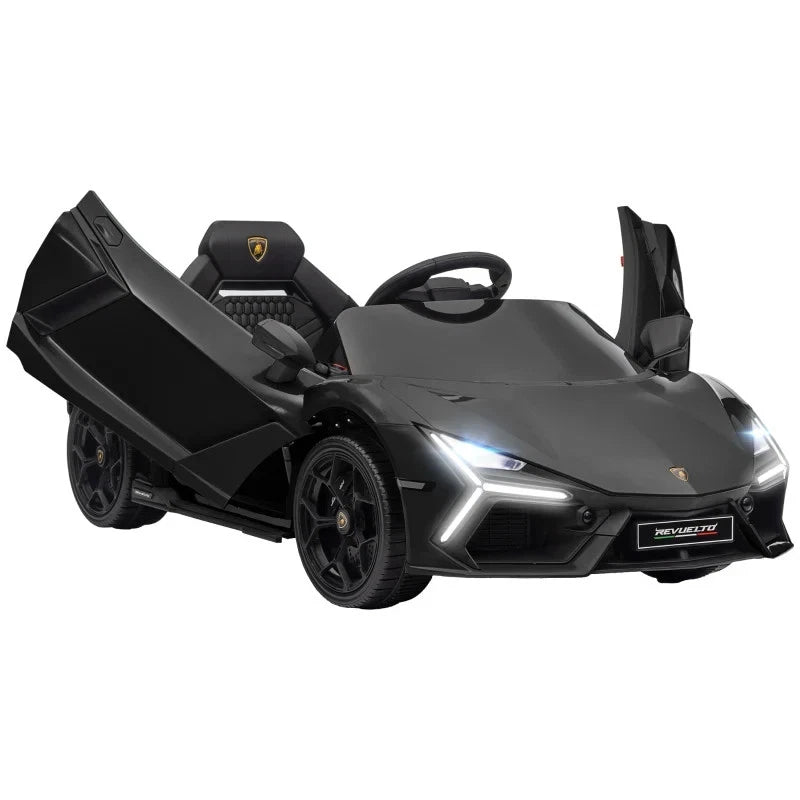 Aeroflux® Lamborghini Licensed Kids Electric Ride-On Car – Butterfly Doors, Remote Control, Music & Lights (Ages 3–8)