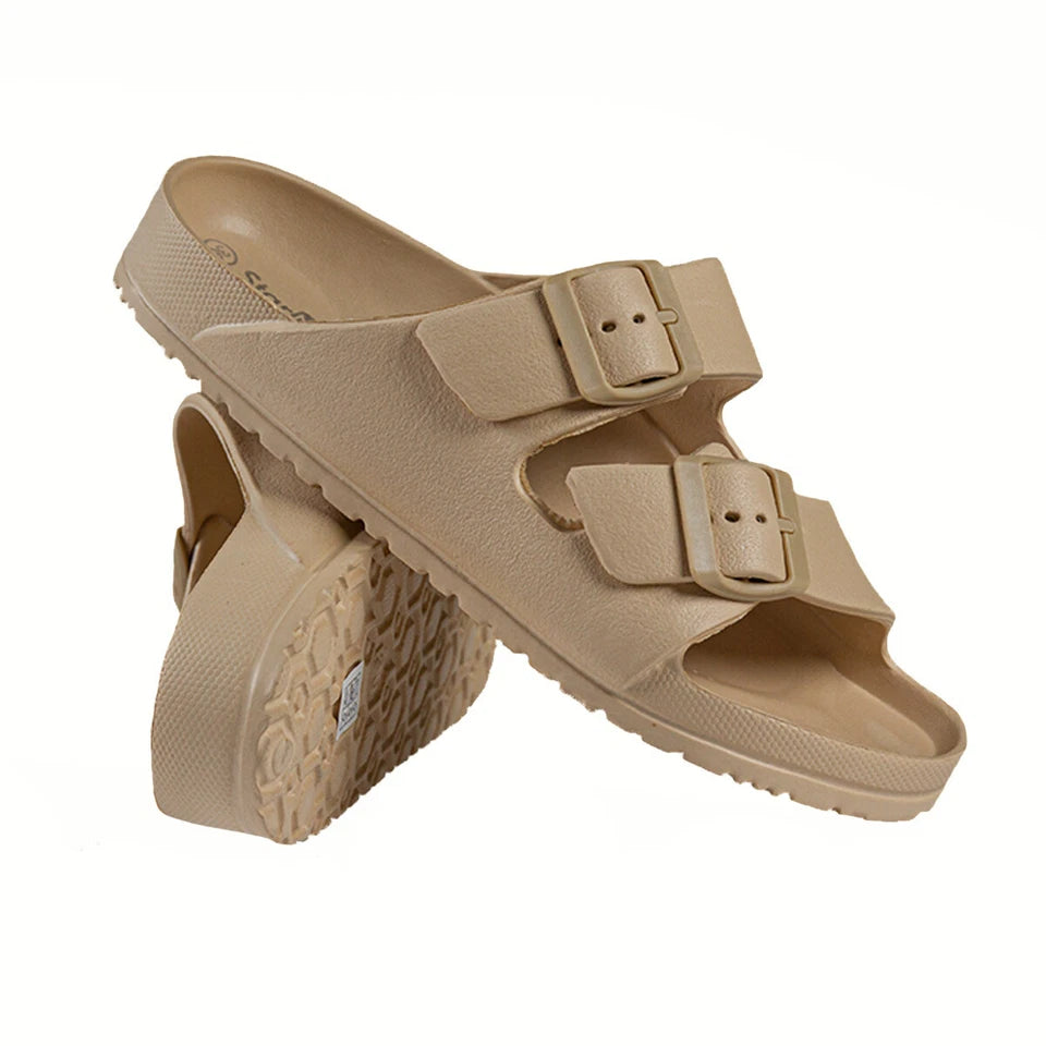 Aeroflux© Women’s EVA Buckle Sliders: Lightweight Comfort Redefined