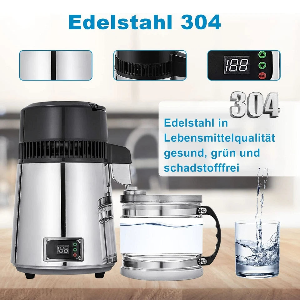 Aeroflux 4L Stainless Steel Water Distiller