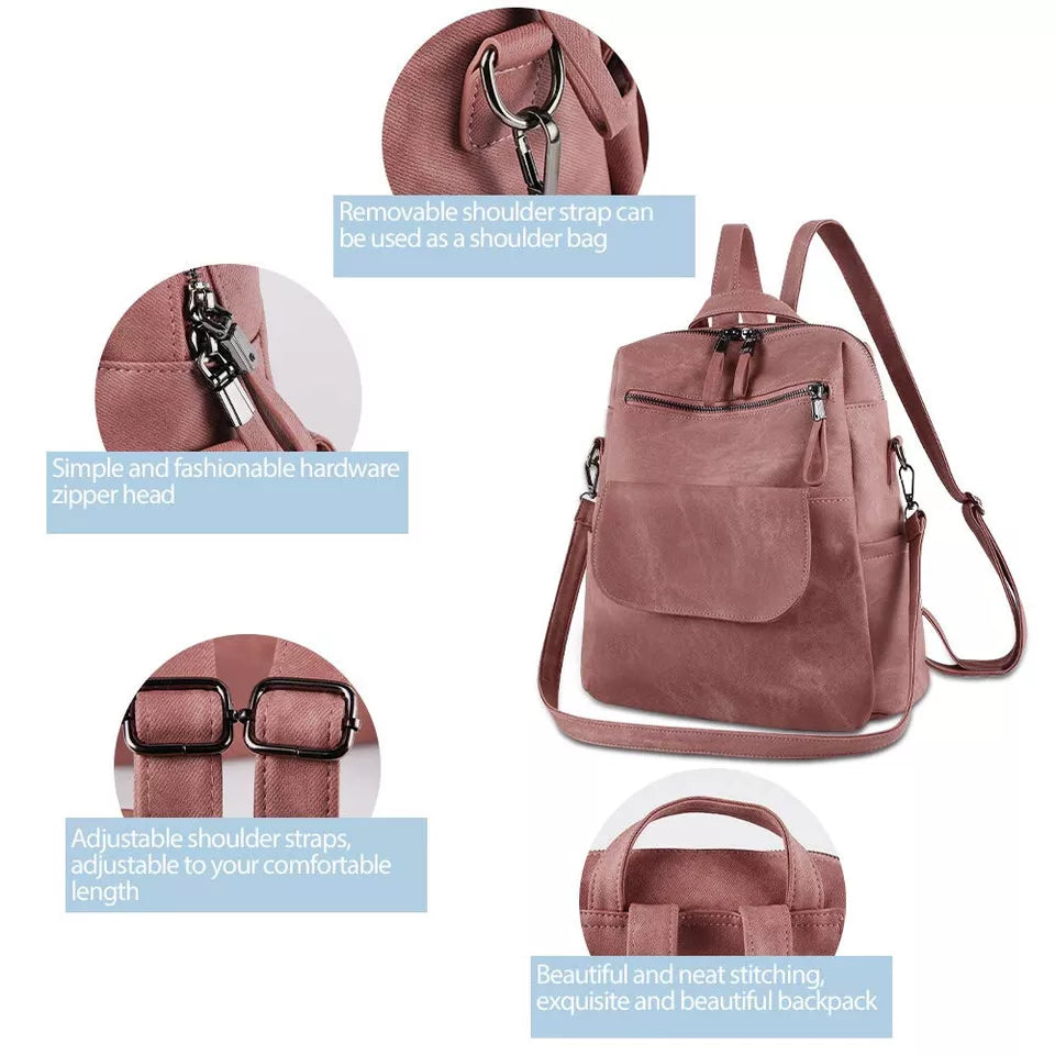 Aeroflux® Convertible Backpack- Convertible Purse Shoulder Bag Handbag Backpack