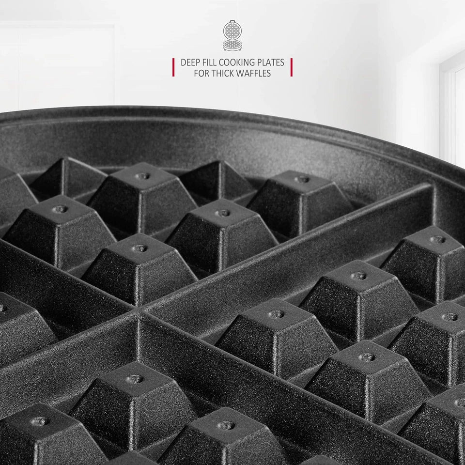 Aeroflux Deep-Fill Waffle Maker – Non-Stick Belgian Waffles at Home