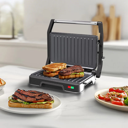 Aeroflux Health Press & Grill Pro – Non-Stick Toastie Maker and 180° Tabletop Grill