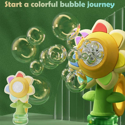 Aeroflux© Sunflower Bubble Machine – Dancing LED Bubble Maker for Magical Outdoor Fun