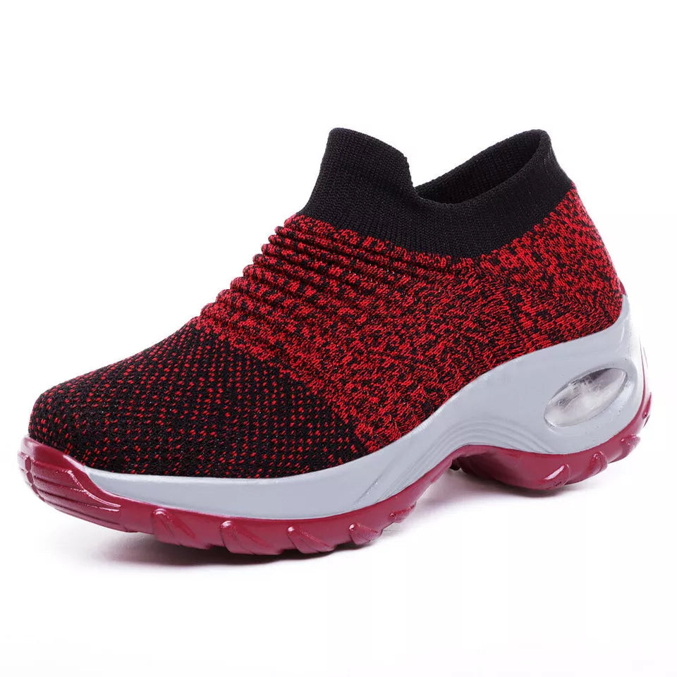 Aeroflux® Women's Slip-On Orthopedic Trainers – Air Cushion Comfort & Support