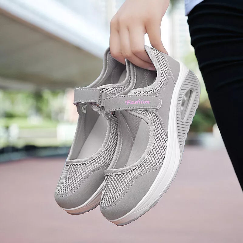 Aeroflux® Women's Slip-On Orthopedic Trainers – Comfy & Stylish Air Cushion Shoes