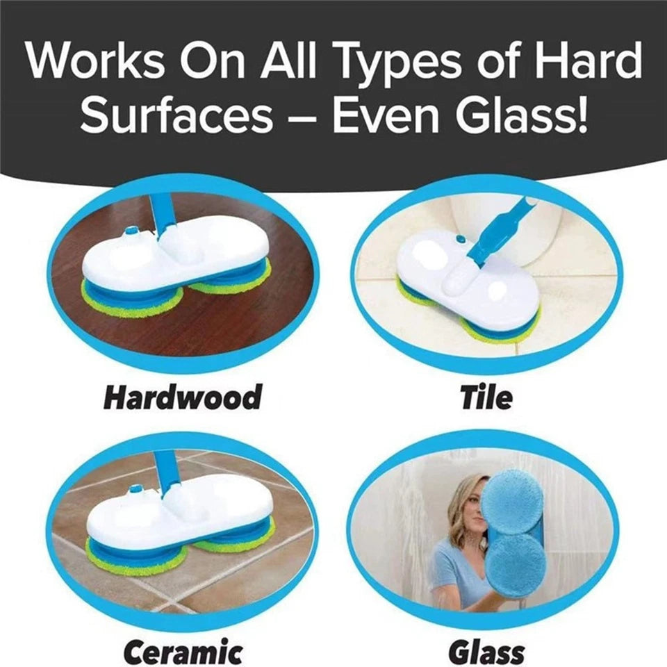 Aeroflux Cordless Electric Floor Mop – Rechargeable Scrubber, Sweeper, and Polisher
