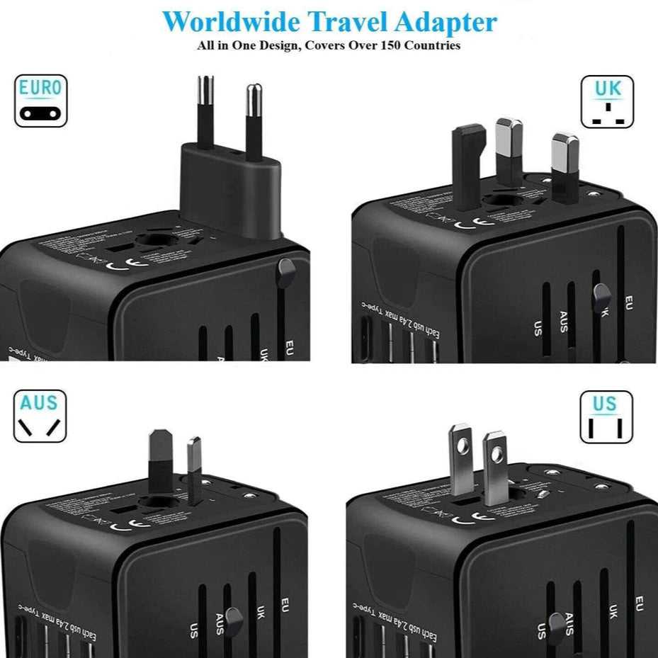 Aeroflux Universal Travel Adapter – Global Charging, Simplified