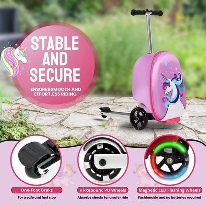 Aeroflux Kids 2-in-1 Ride-On Scooter Suitcase – Travel Made Fun for Little Explorers