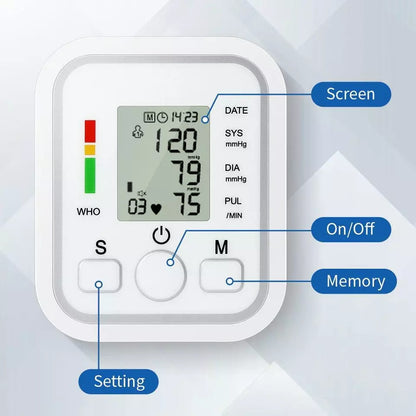 Aeroflux© Digital Blood Pressure Monitor – Upper Arm Cuff | Automatic & Accurate Readings