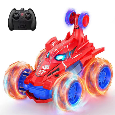 Aeroflux© Spider Stunt RC Car – 360° Drift, LED Lights & Rechargeable Power