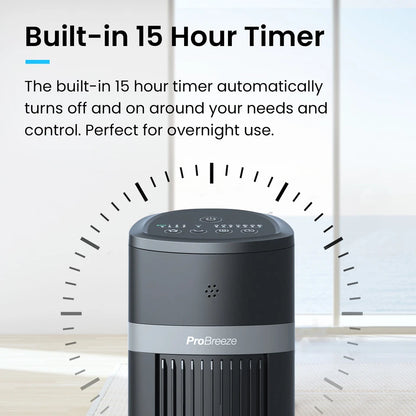 AeroFlux 40" Bladeless Tower Fan – Smooth, Silent, Smart Cooling