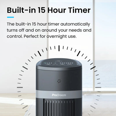 AeroFlux 40" Bladeless Tower Fan – Smooth, Silent, Smart Cooling