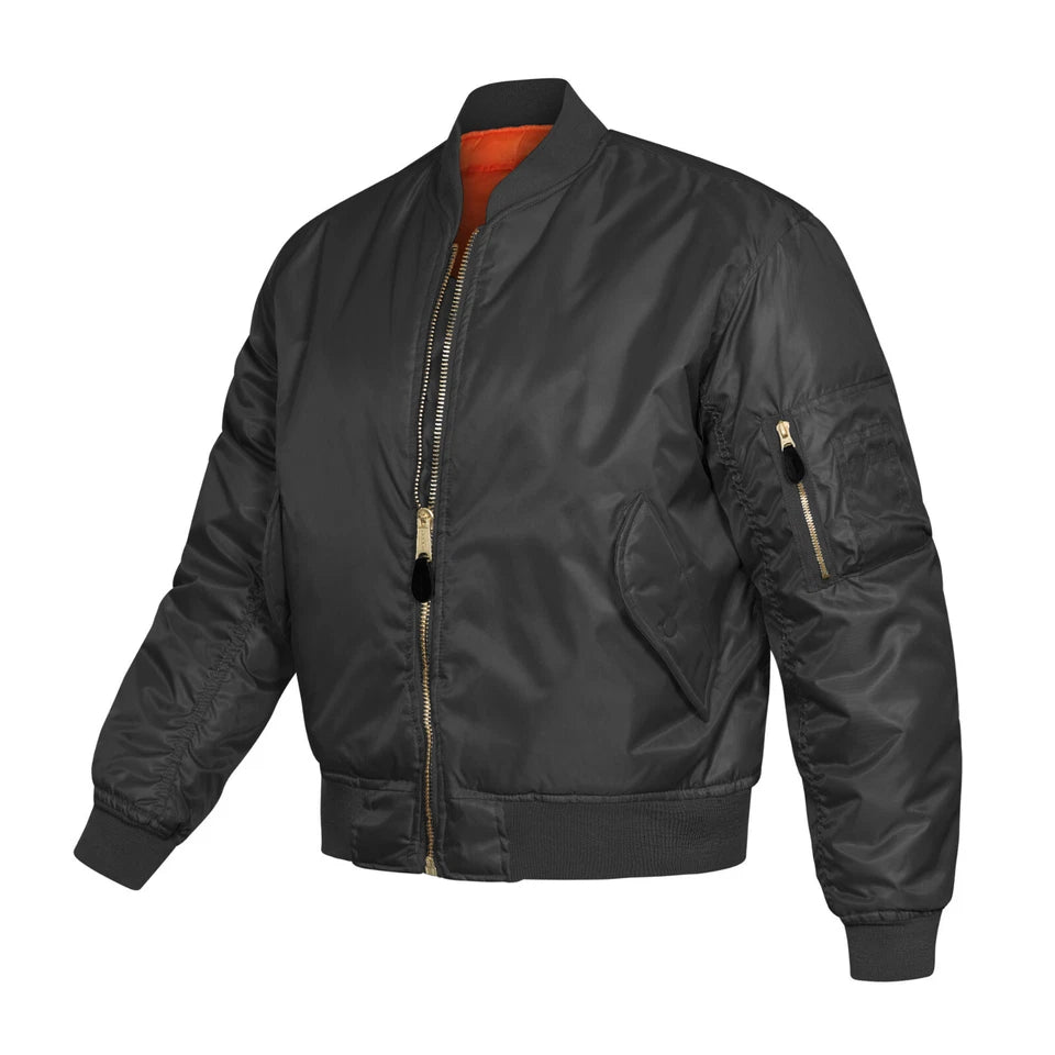 Aeroflux© MA1 Premium Bomber Jacket – All-Season Comfort & Style