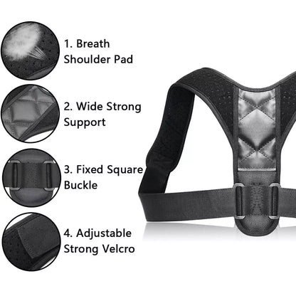 Aeroflux© Premium Back Brace Posture Corrector Support: DPD1