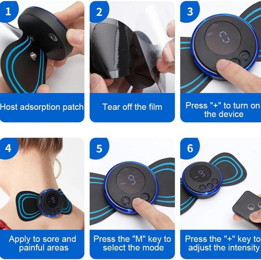 Aeroflux Wireless TENS Machine – Customisable Pain Relief with 8 Modes and 19 Intensity Levels