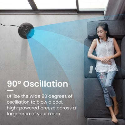 AeroFlux 40" Bladeless Tower Fan – Smooth, Silent, Smart Cooling