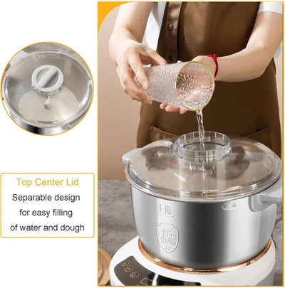 Aeroflux© Electric Dough Mixer: Precision Kneading with Built-In Dough Resting