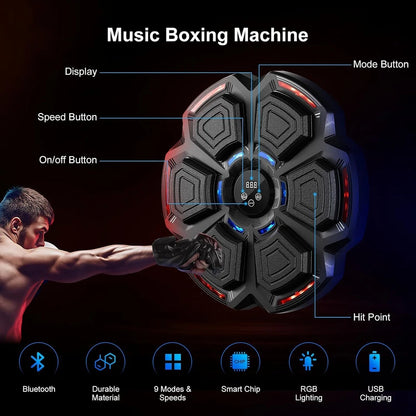 AeroFlux© Bluetooth Music Boxing Machine + Gloves