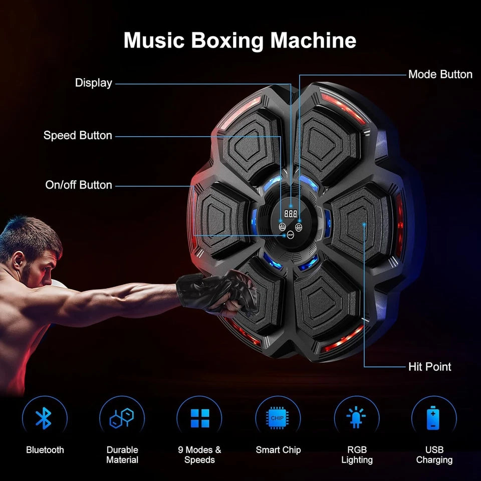 AeroFlux© Bluetooth Music Boxing Machine + Gloves