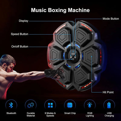 AeroFlux© Bluetooth Music Boxing Machine + Gloves
