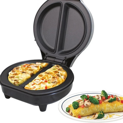 Aeroflux Dual Omelette Maker – Non-Stick Deep Fill Cooking Plates, Double Egg Cooker, Easy Clean, 750W