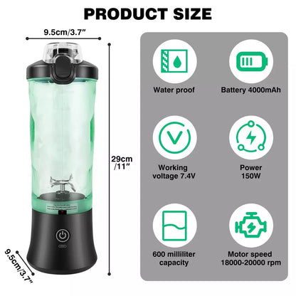 Aeroflux 600ml Portable USB Blender