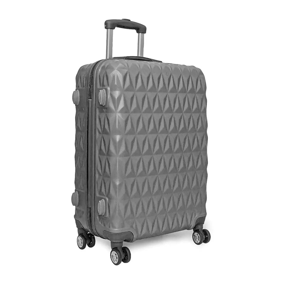 Aeroflux© Lightweight 4-Wheel ABS Hard Shell Travel Trolley Luggage (Medium 24")