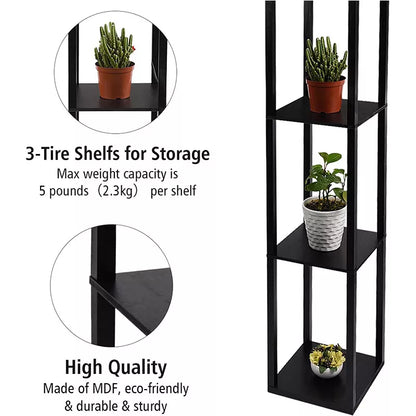 Aeroflux® Floor Lamp with Shelves – Modern Lighting with Smart Storage