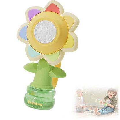 Aeroflux© Sunflower Bubble Machine – Dancing LED Bubble Maker for Magical Outdoor Fun