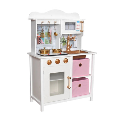 Aeroflux© Kids Premium Wooden Kitchen Play Set