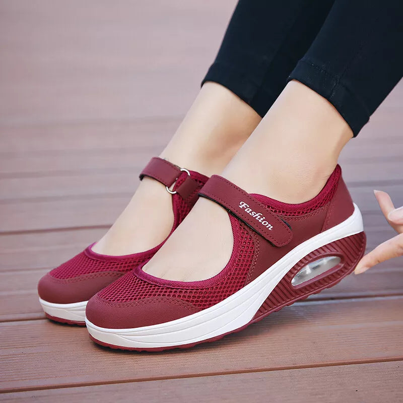 Aeroflux® Women's Slip-On Orthopedic Trainers – Comfy & Stylish Air Cushion Shoes