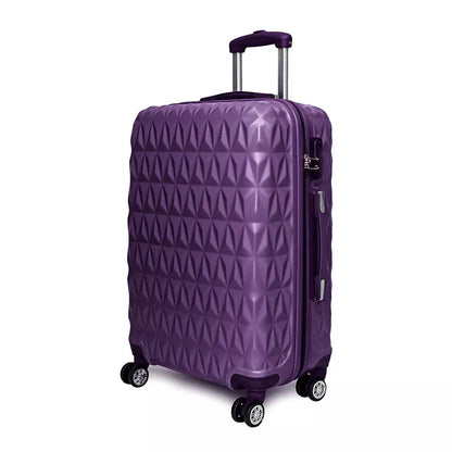Aeroflux© Lightweight 4-Wheel ABS Hard Shell Travel Trolley Luggage (Medium 24")