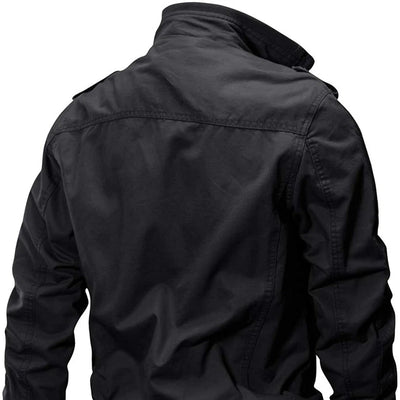 Aeroflux Men’s Cargo Military Tactical Jacket – Cotton Bomber Style Combat Coat