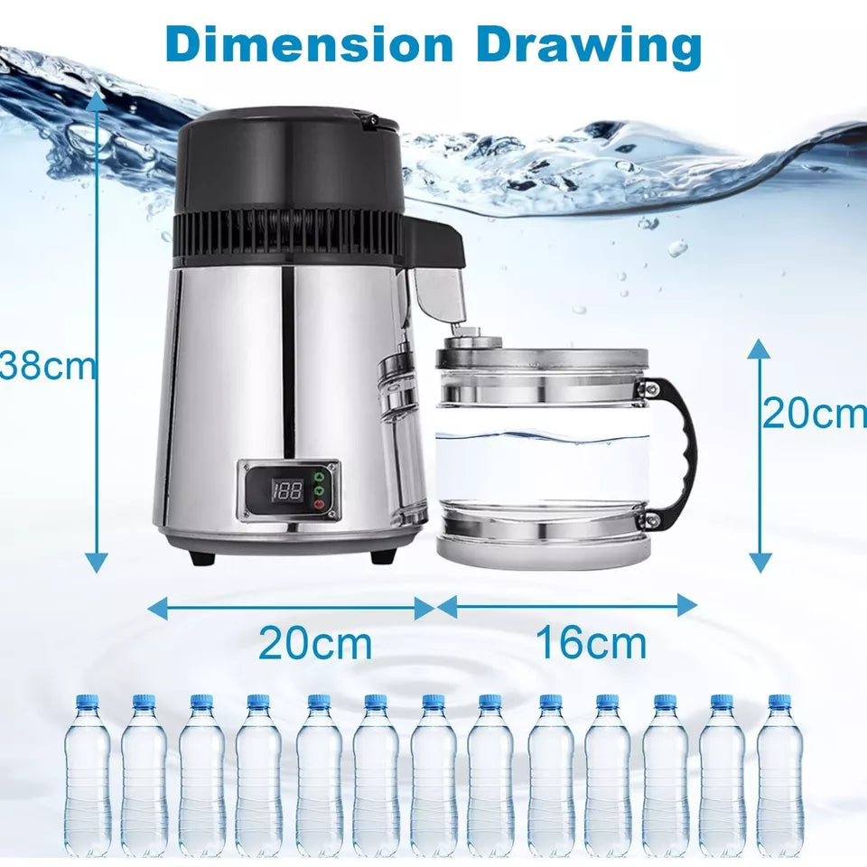 Aeroflux 4L Stainless Steel Water Distiller