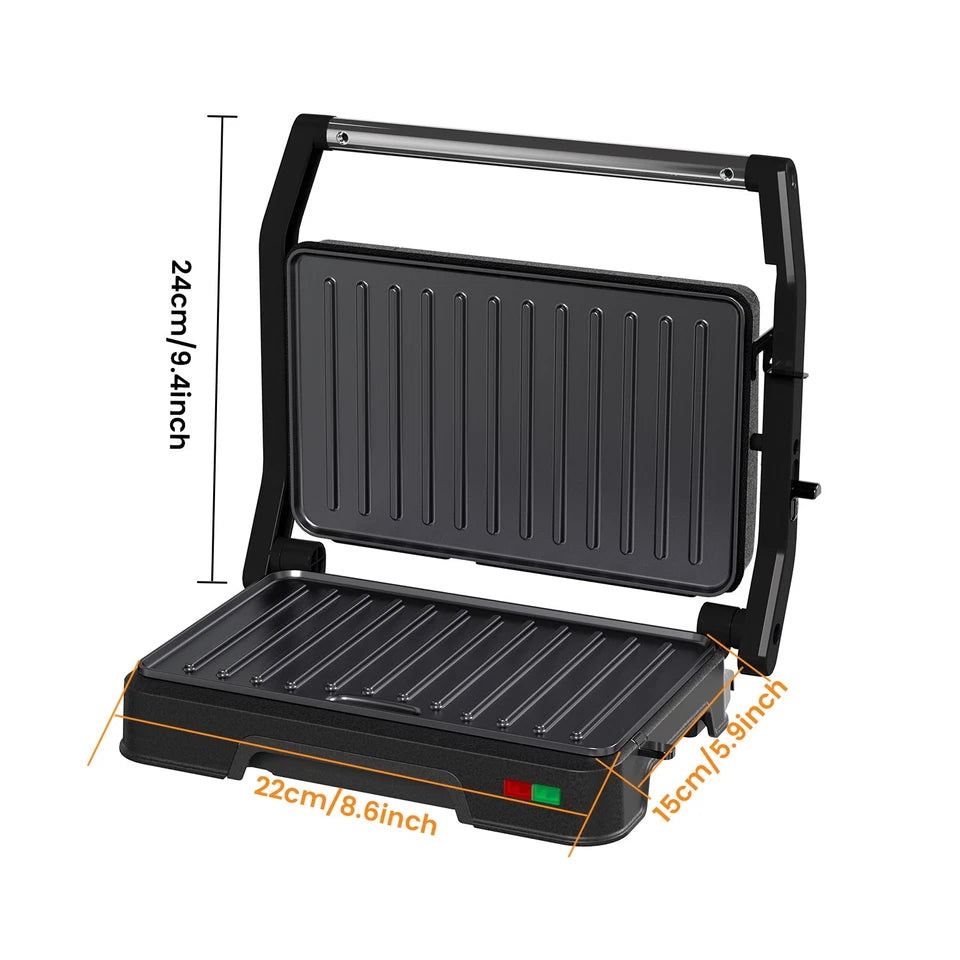 Aeroflux Health Press & Grill Pro – Non-Stick Toastie Maker and 180° Tabletop Grill