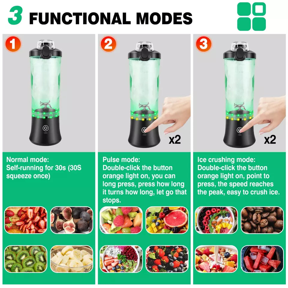 Aeroflux 600ml Portable USB Blender