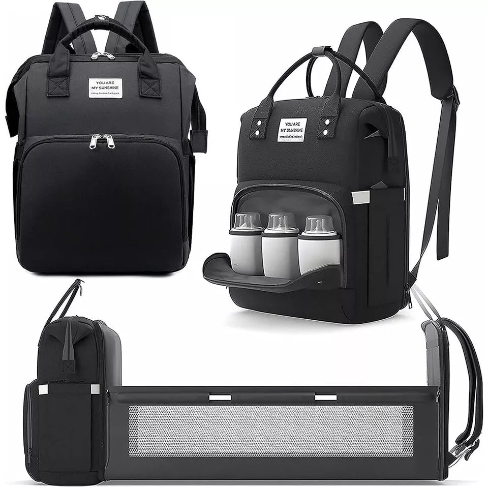 Aeroflux© UltraCare Nappy Backpack + Portable Changing Mat