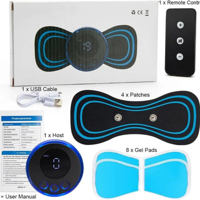 Aeroflux Wireless TENS Machine – Customisable Pain Relief with 8 Modes and 19 Intensity Levels