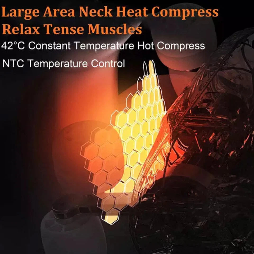Aeroflux Neck & Back Massager with Heat – Deep Kneading, Cordless Relief for Neck, Shoulder & Spine