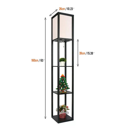 Aeroflux® Floor Lamp with Shelves – Modern Lighting with Smart Storage
