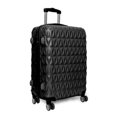 Aeroflux© Lightweight 4-Wheel ABS Hard Shell Travel Trolley Luggage (Medium 24")