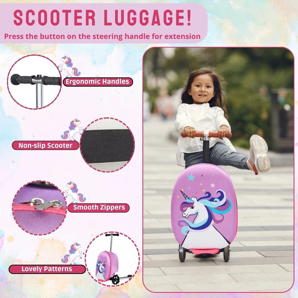 Aeroflux Kids 2-in-1 Ride-On Scooter Suitcase – Travel Made Fun for Little Explorers