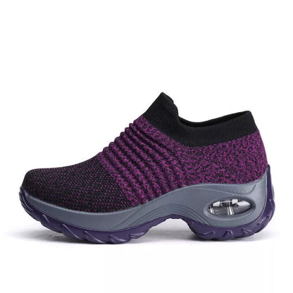 Aeroflux® Women's Slip-On Orthopedic Trainers – Air Cushion Comfort & Support