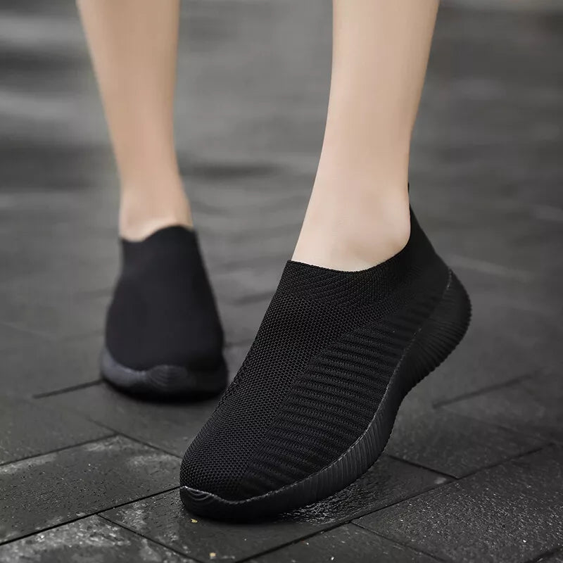 Aeroflux© Women’s Orthopedic Slip-On Trainers: Ultimate Comfort & Support
