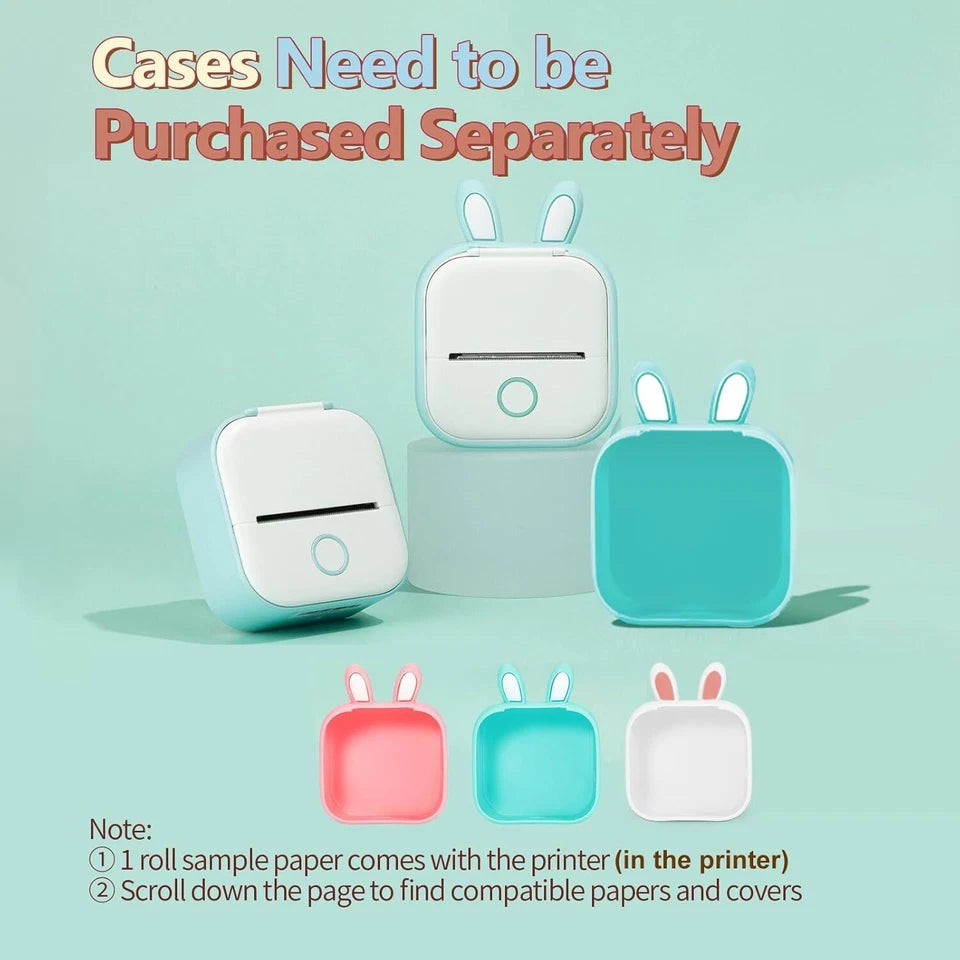 Aeroflux Mini Sticker Printer – Portable Wireless Bluetooth Label & Photo Maker